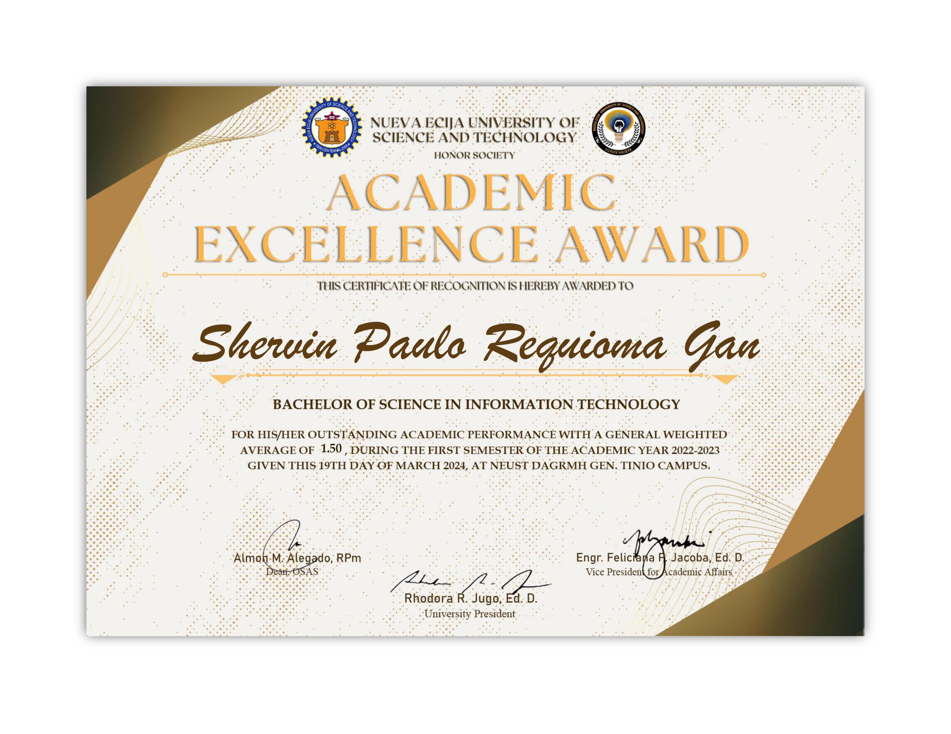 Academic Excellence